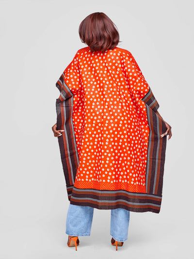 Tuli Zinthle Kimono - Red / White