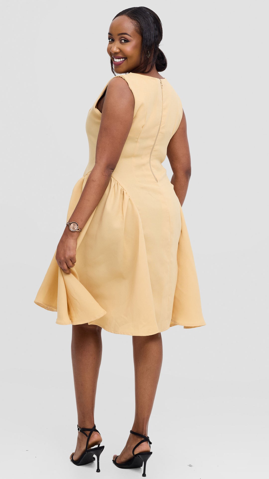 Hawi Sartorial Furaha Dress - Beige