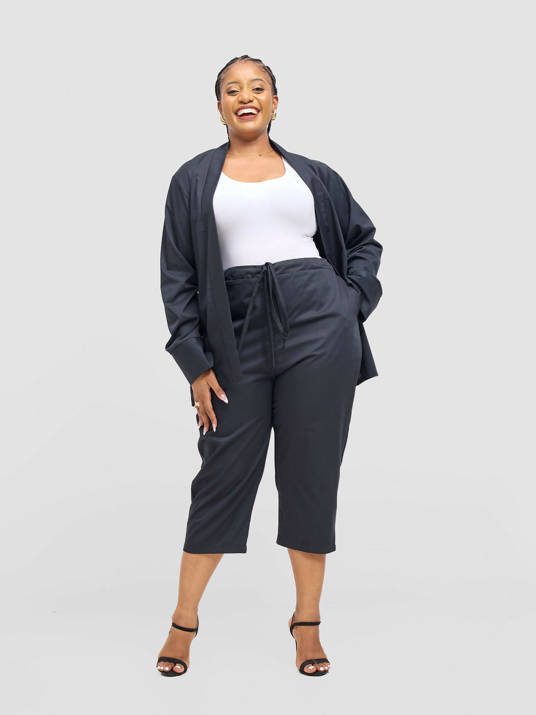 Lizola Juliana 2pc Set - Black - Shopzetu