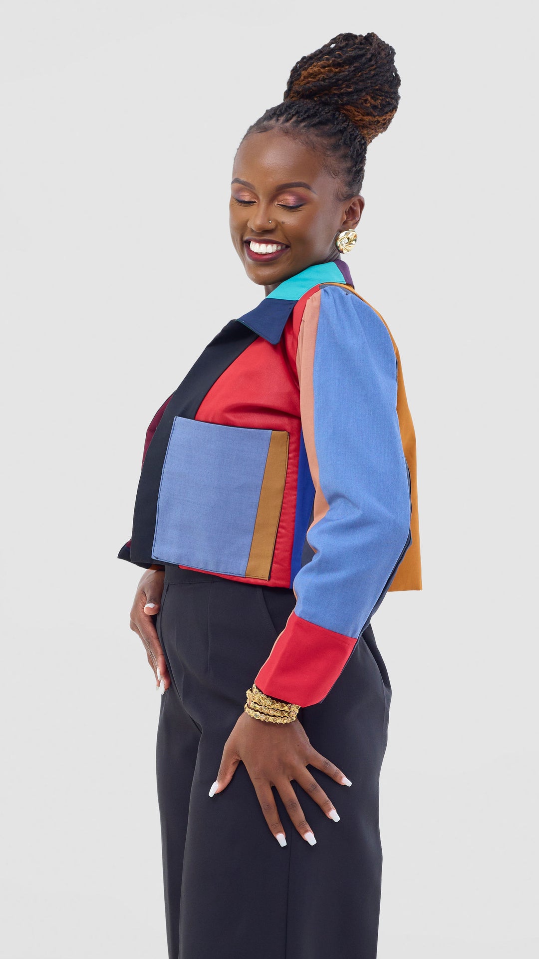 Tuwe Bora Mapya Bolero Jacket - Multicolored
