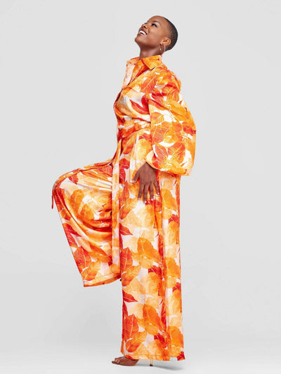 Izulu Mwana Pants Set - Orange - Shopzetu