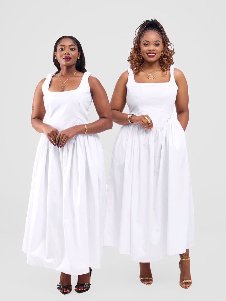 Izulu Akina dress - White