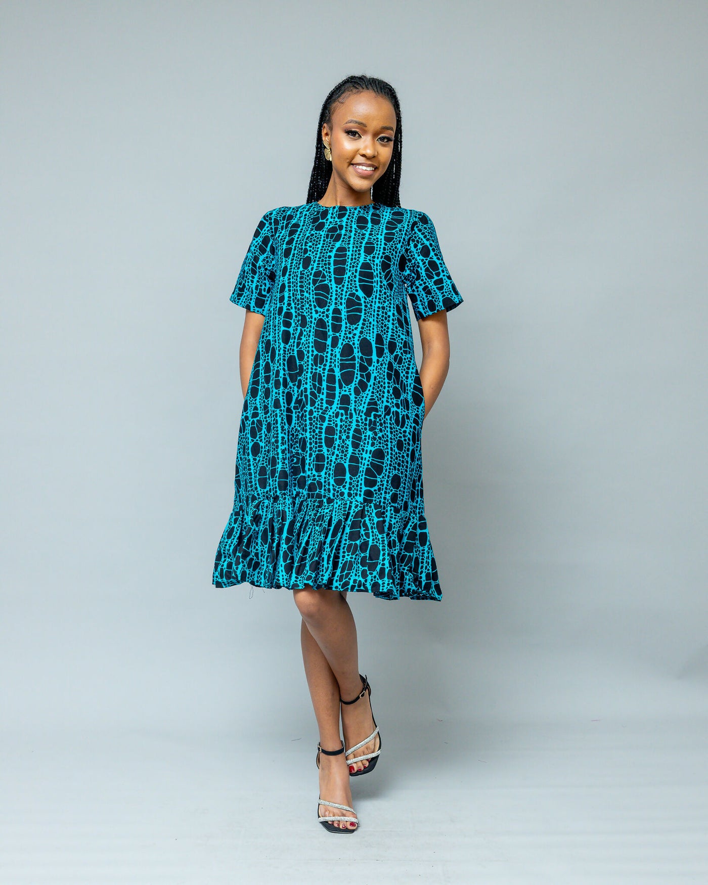 Afriwia Malkia Shift Dress - Green