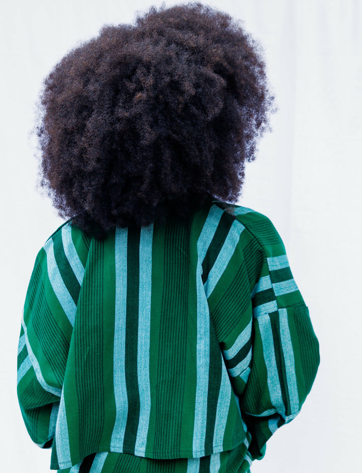 Liquid Lemn Zambarau Coat - Green / White