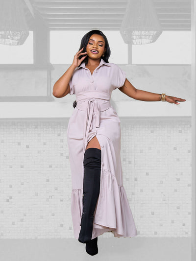 Plainchic Curvy Plus Size Nisha Dress - Nude