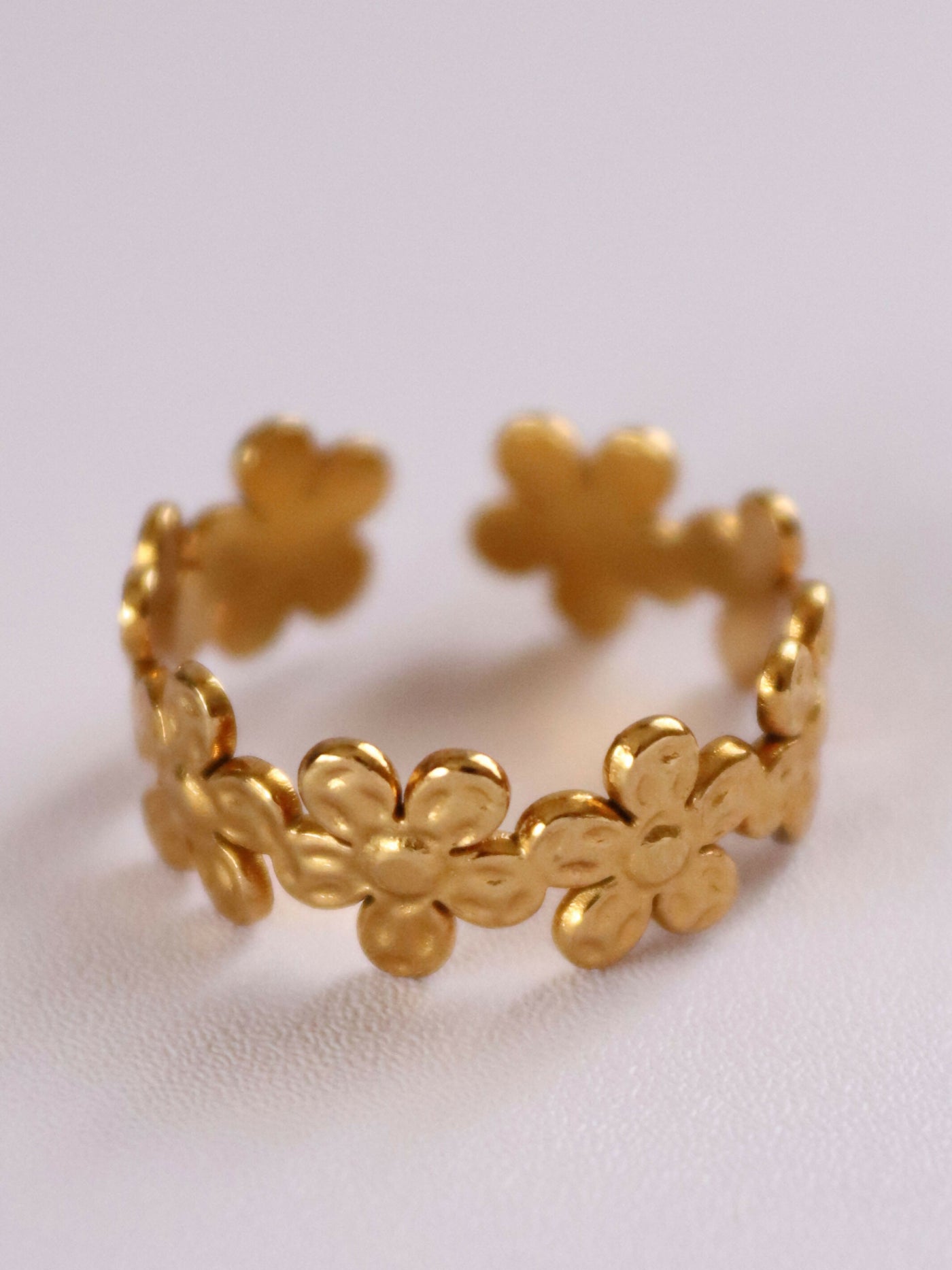 new in 18k gold plated floral wrap ring for work, events, wedding or gifts