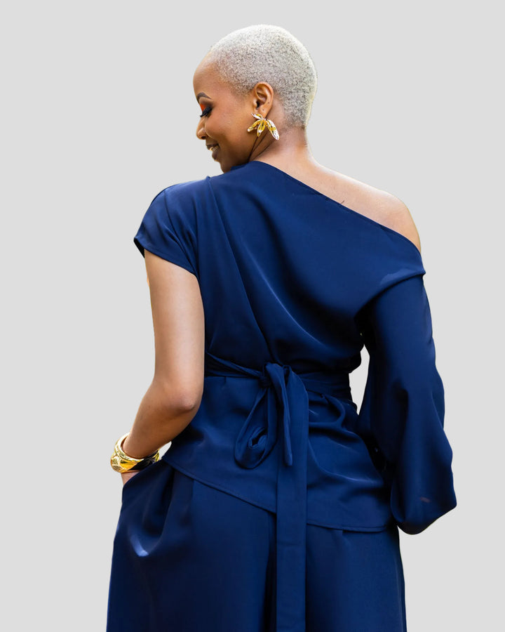African Yuva Amber Set - Navy Blue