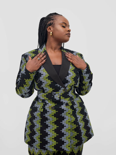 SBV Ankara Suit - Black / Green - Shopzetu