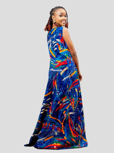 Afriwia Hazel Ankara Dress - Ankara - Shopzetu