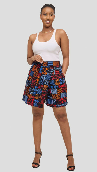 Merli Africa Cullote Tribal Short - Multicolored