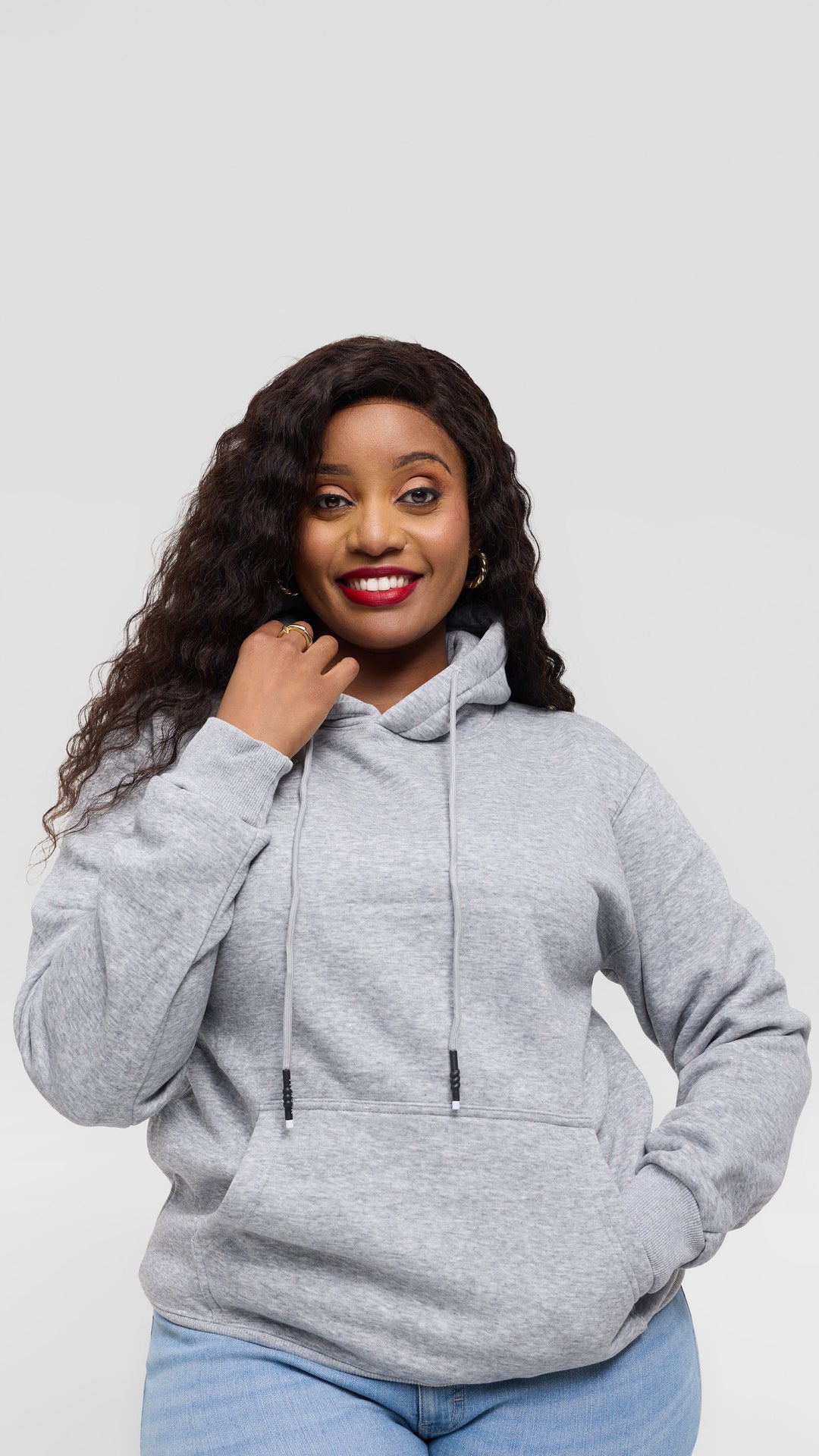 Zuria Fashions Unisex Hoodie - Ash Grey