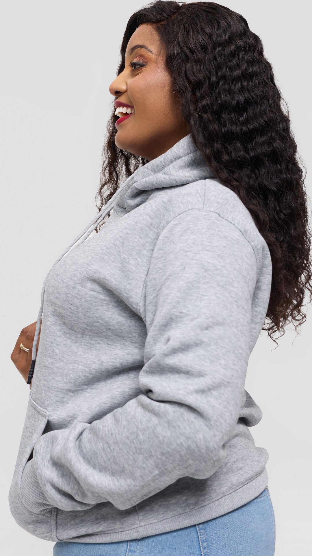Zuria Fashions Unisex Hoodie - Ash Grey