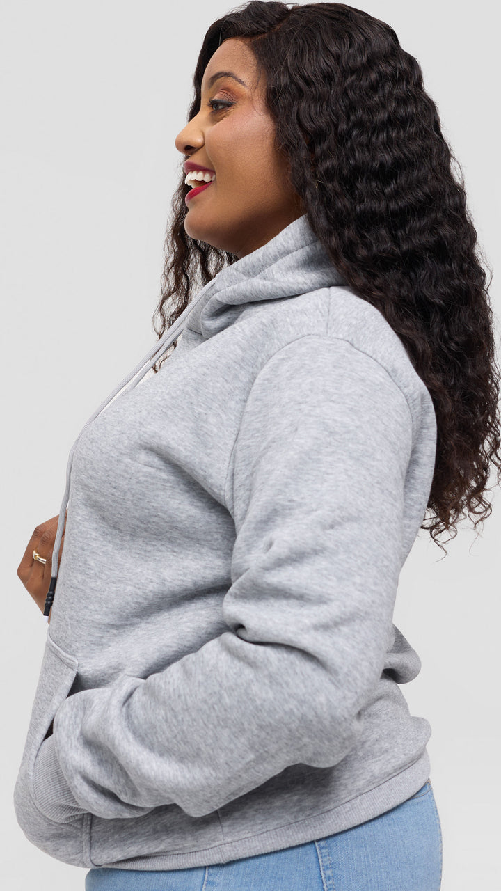 Zuria Fashions Unisex Hoodie - Ash Grey