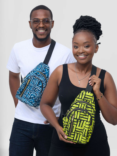 Taji Crossbody Bag - Black / Yellow - Shopzetu