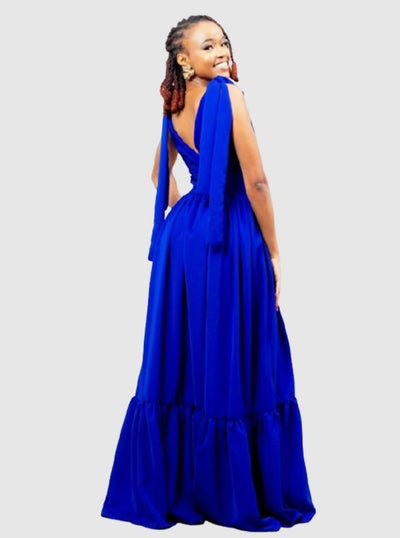 Afriwia Subira Dress - Royal Blue - Shopzetu
