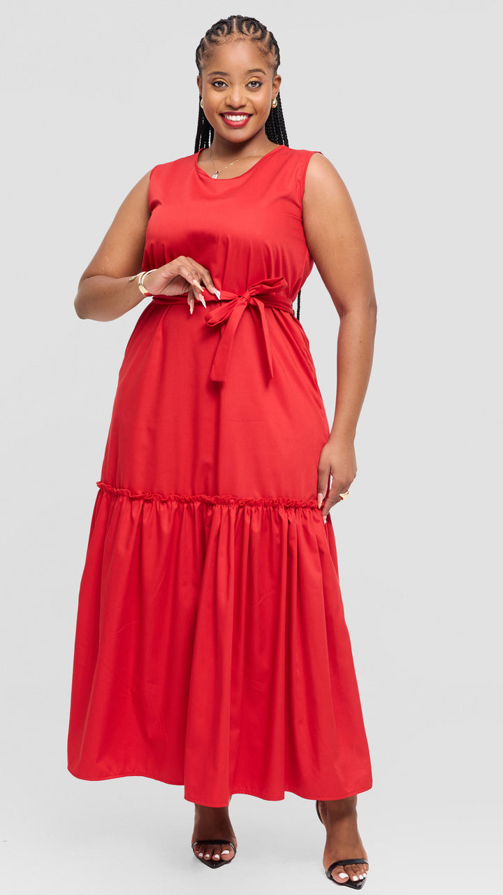 Lizola Vada Maxi Dress - Red