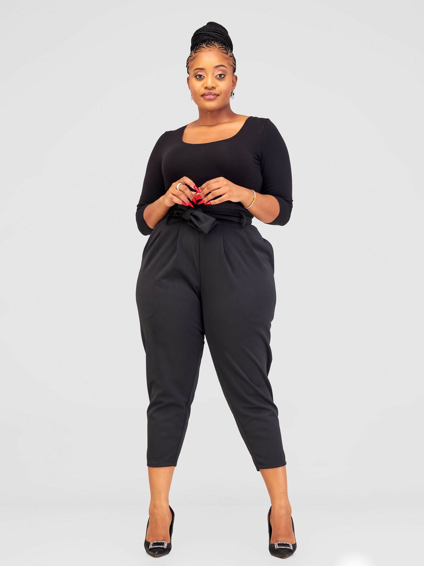 Elsie Glamour Milan Pants - Black