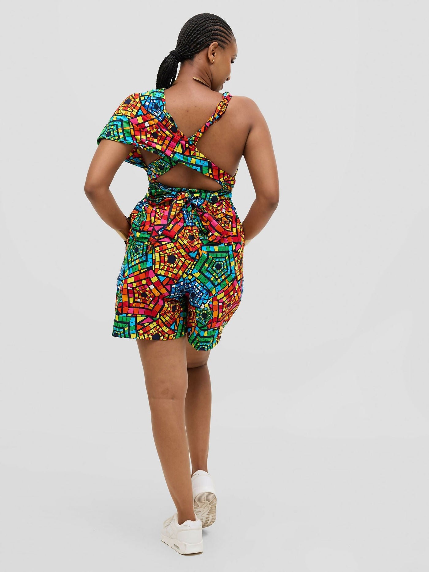 Waridi Africa Baraka Romper - Multicolored - Shopzetu