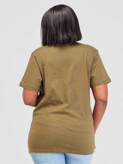 Vazi Afriq Unisex Cotton Jersey T- Shirt - Green
