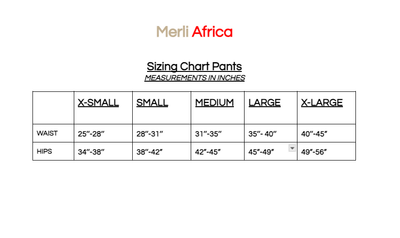 Merli Africa Zaz Pants Only - Blue - Shopzetu