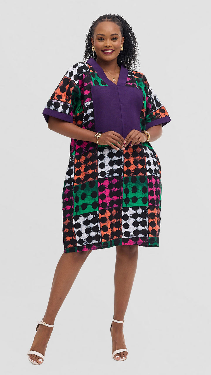 BoSi Royal Boubou Dress - Purple