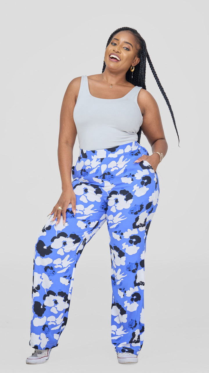 Lizola Miriam Palazzo - Blue / White