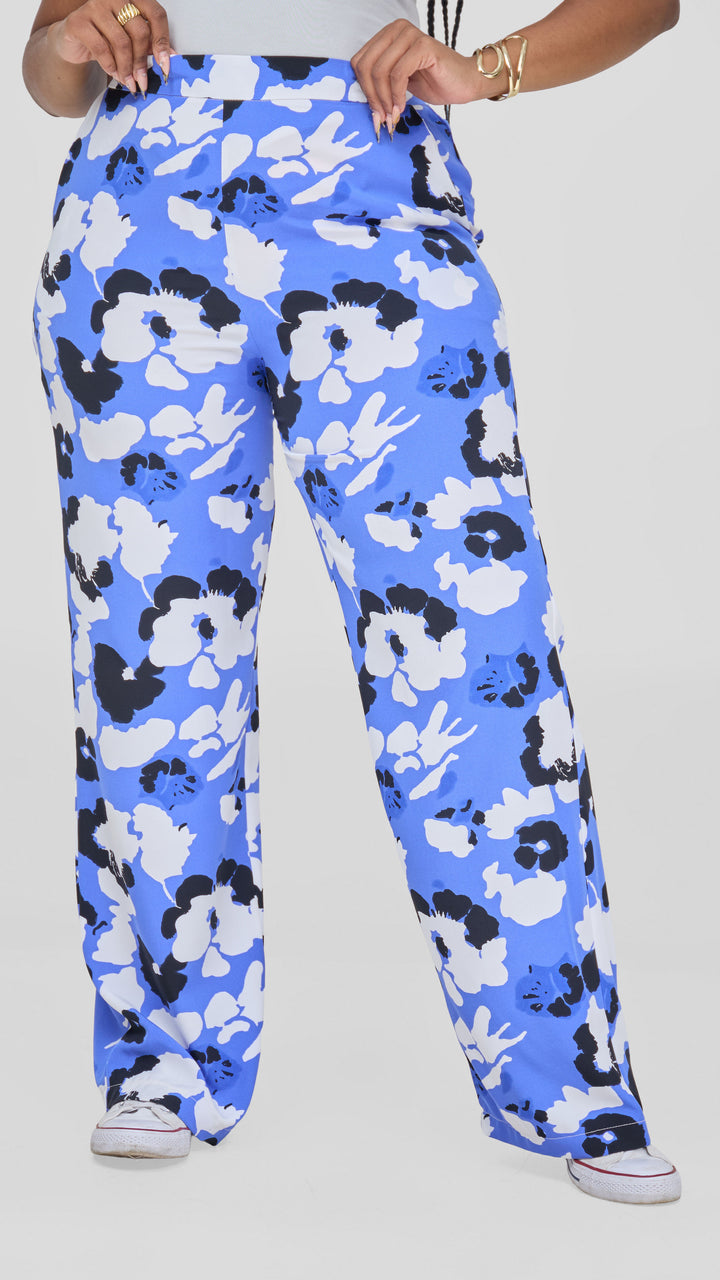 Lizola Miriam Palazzo - Blue / White