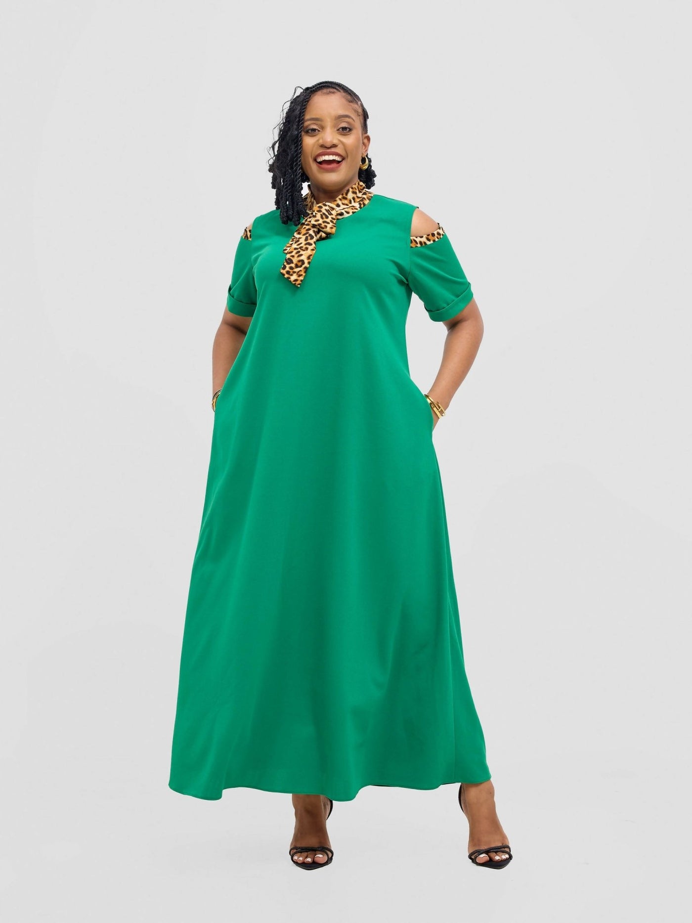 Jolly Fancy Wear Chui Dress - Green - Shopzetu