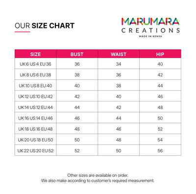 Marumara Creations Waridi Striped Shirt Top - Pink - Shopzetu