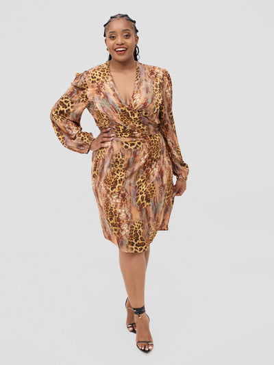 Wazawazi Eldora Wrap - Cheetah Print - Shopzetu