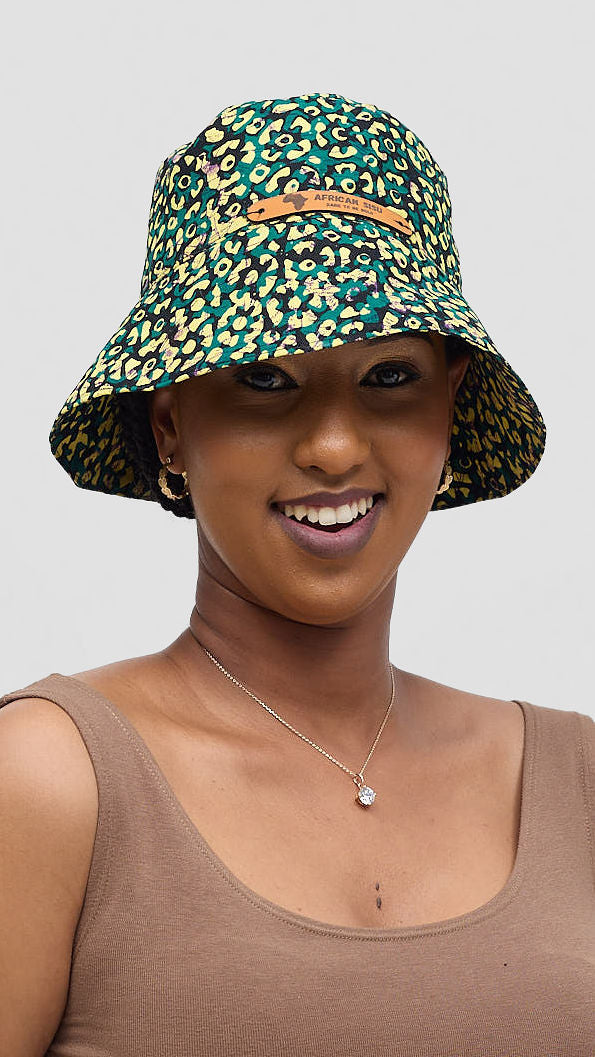 African Sisu Safari Print Bucket Hat – Bold African Pattern