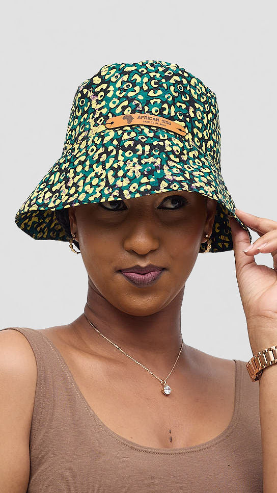 African Sisu Safari Print Bucket Hat – Bold African Pattern