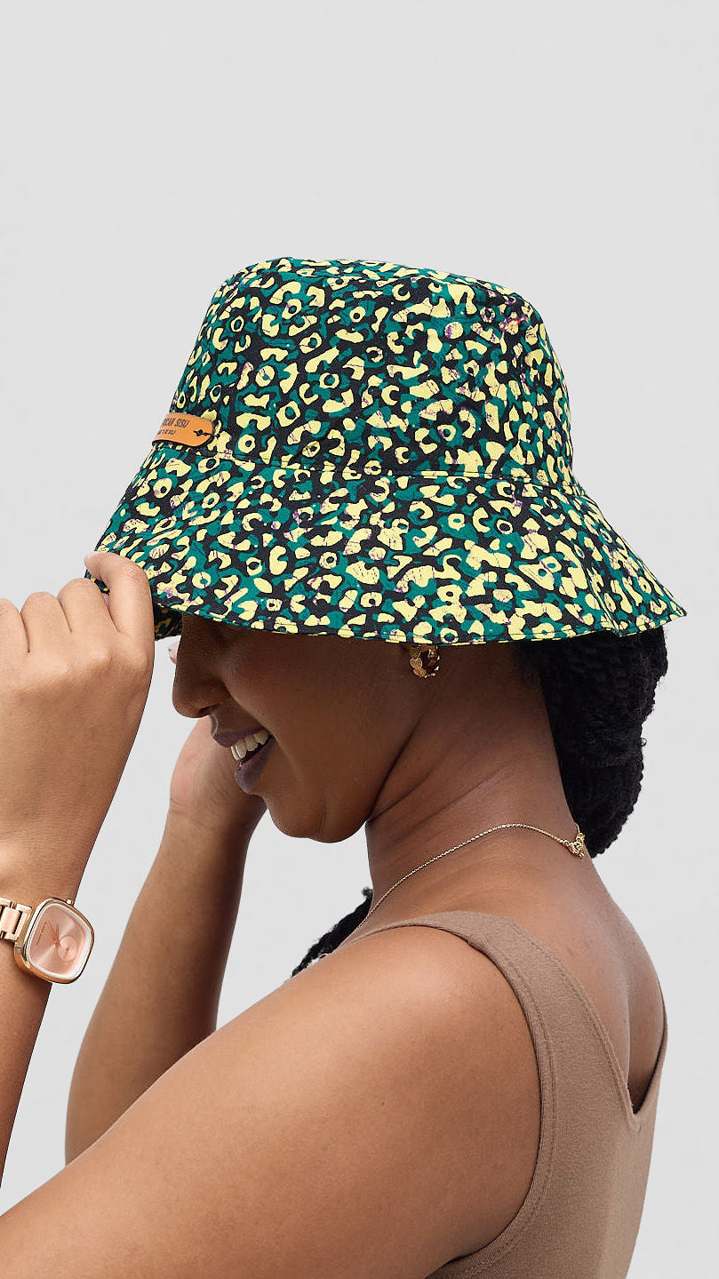African Sisu Safari Print Bucket Hat – Bold African Pattern