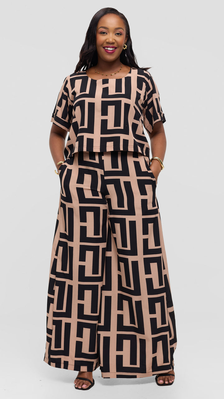 Hawi Sartorial Victoria 2 Piece Set - Black / Beige