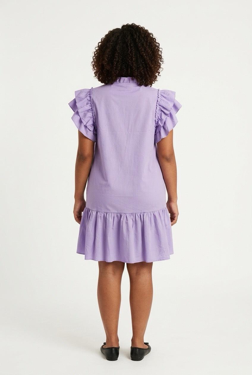Stylish Sisters Shift Dress - Lavender