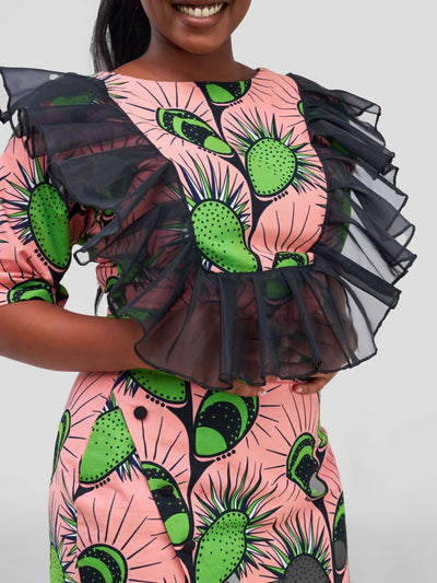 Nefpatra Africa Ade Set Skirt - Pink - Shopzetu