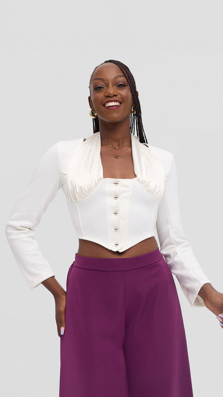 Zambarau Apparel Tausi Top - White