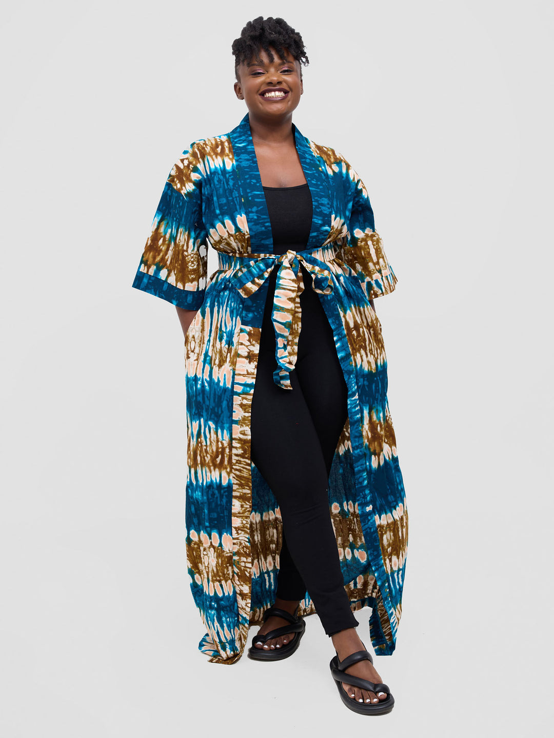 Izulu Ashanti 8 Kimono - Brown