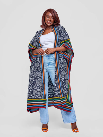Tuli Zinthle Kimono - Black / White