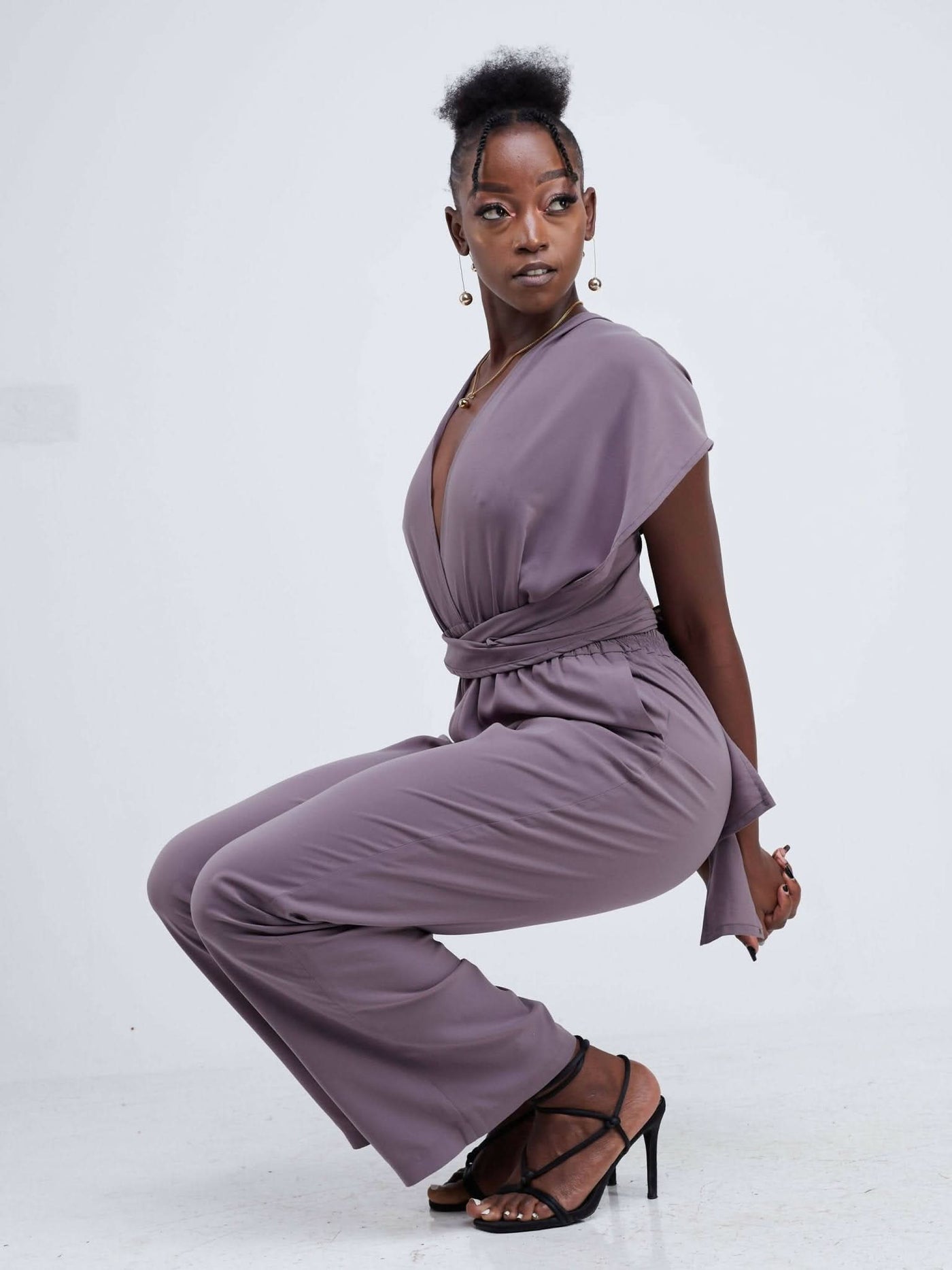Purple Thread Ibiza Infinity Jumpsuit - Latte - Shopzetu