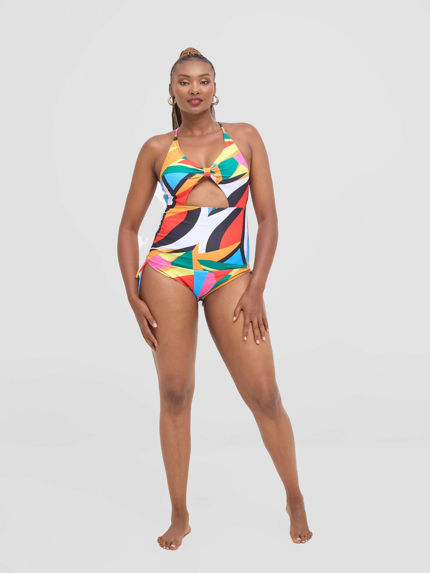 Shells Attic Monokini Swimwear Suit - Multicolored - Shopzetu