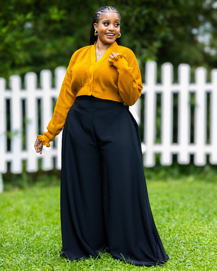 African Yuva Nila Sweater - Mustard