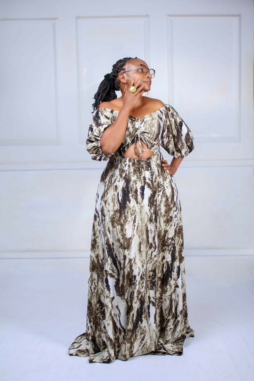 Thick & Fab Amy Maxi Dress - Green - Shopzetu