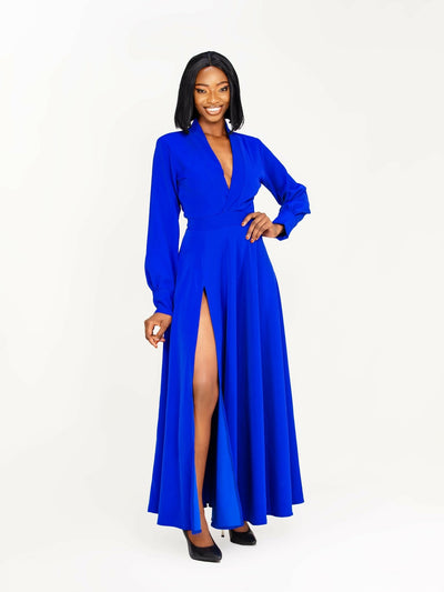 Da’Joy Fashions Virgo Dress - Royal Blue - Shopzetu