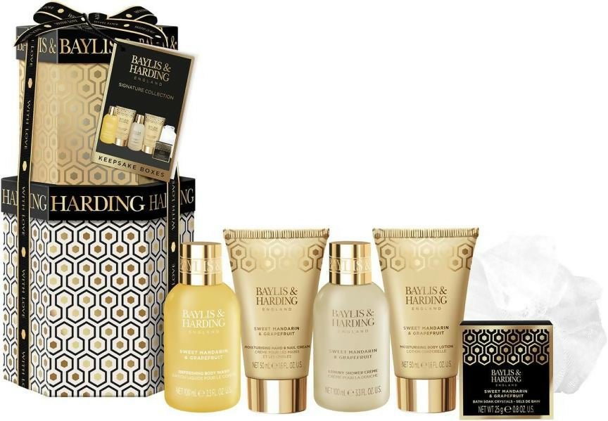 Baylis & Harding Sweet Mandarin & Grapefruit Luxury Pamper Stack - Shopzetu