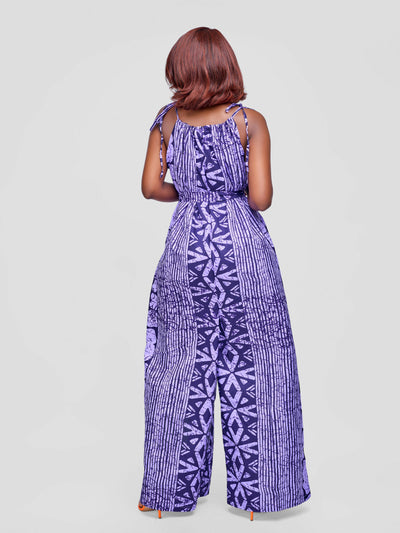Tuli Zenani Ankara Jumpsuit - Purple