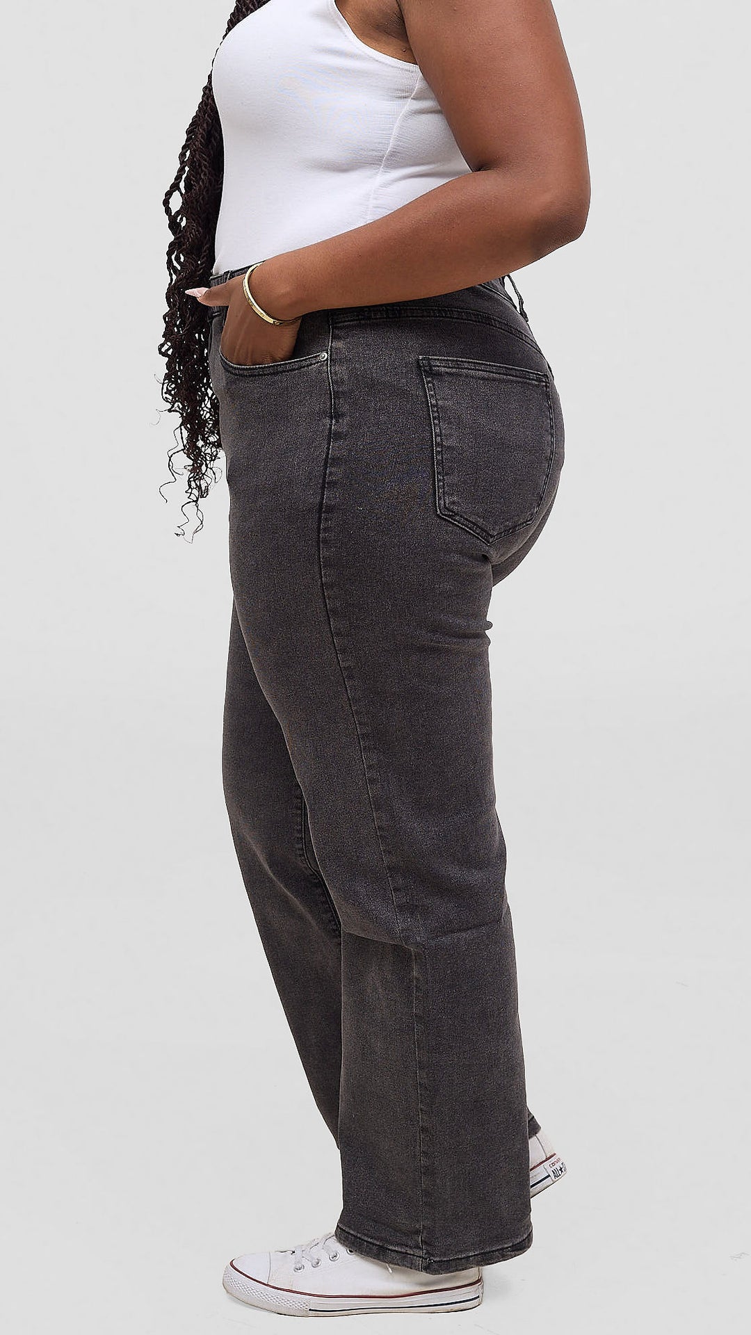 The Fashion Frenzy Raven Jet Wide Leg Jean - Black
