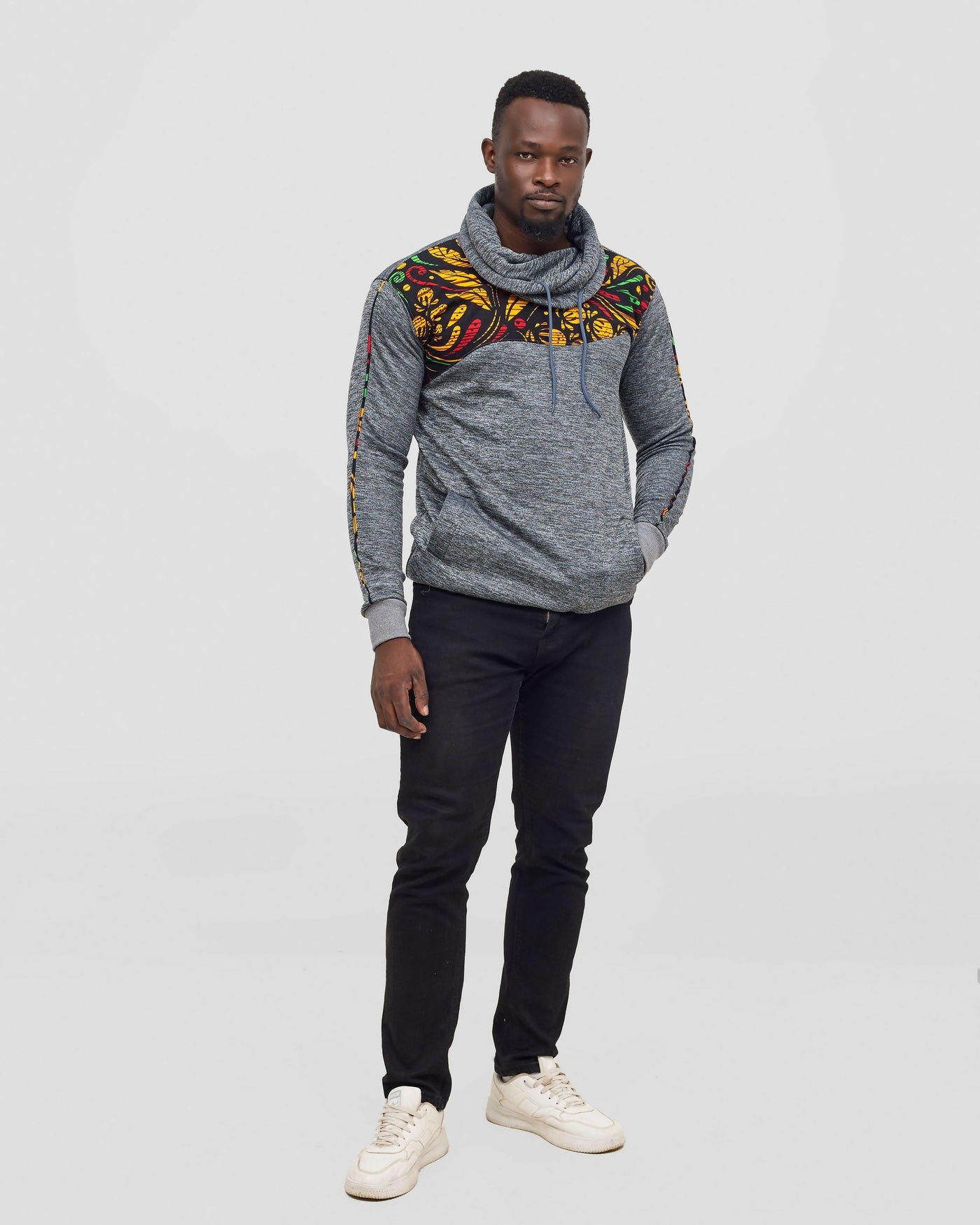 Rafiki Threads  Arancia Snood Hoodie - Grey