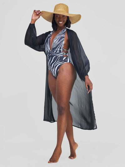 Kimono World Ke Amali Kimono - Black - Shopzetu