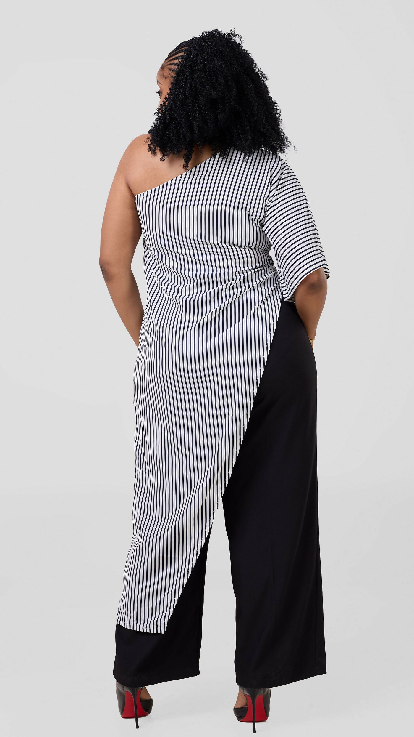 Pure Buxom One-Sided Longline Top - Blue